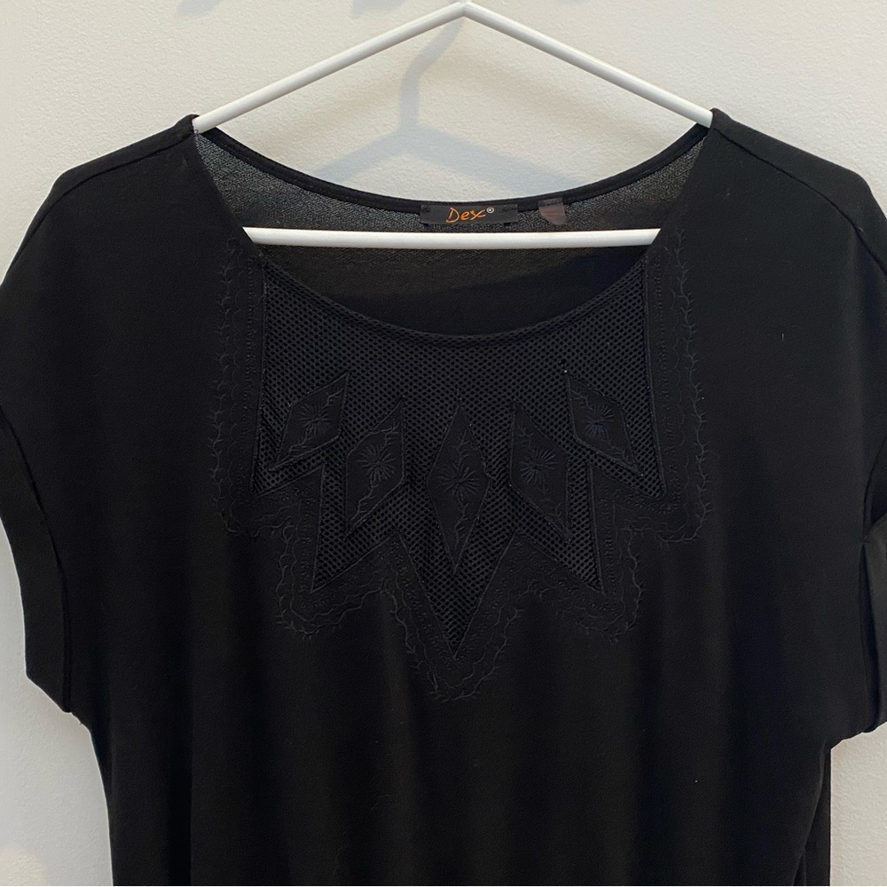 Dex Black Fit & Flare Dress Size M – Minimalist Chic - Picture 2 of 5